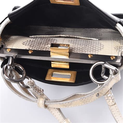 fendi selleria bag peekaboo|Fendi peekaboo snakeskin.